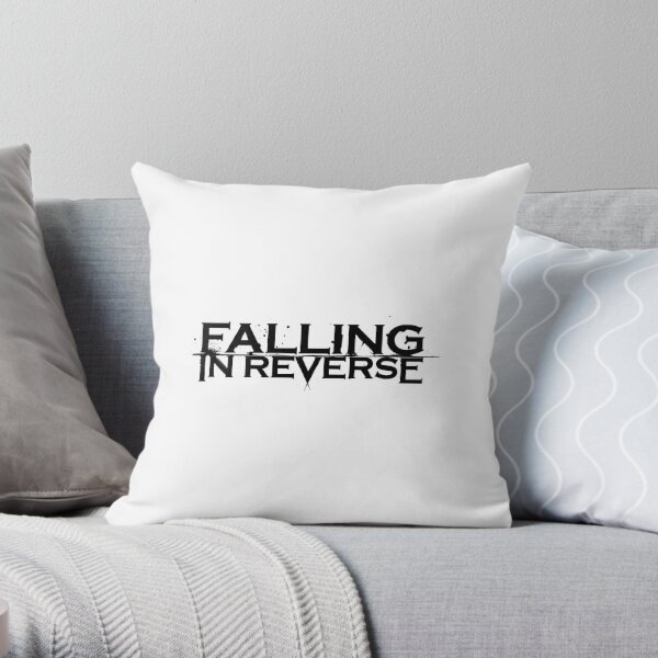 black falling in reverse logo Throw Pillow RB3107 product Offical falling in reverse Merch