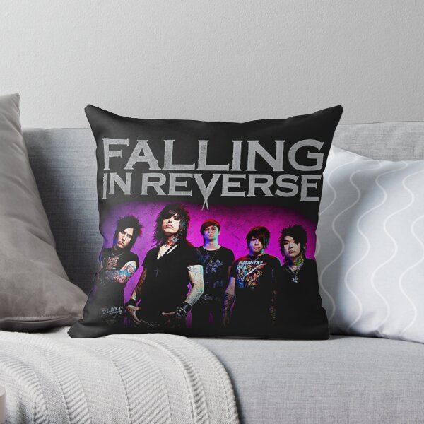 falling in reverse youtube Throw Pillow RB3107 product Offical falling in reverse Merch